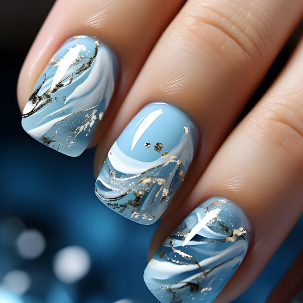 Vibrant Floral Fantasy Press-On Nails