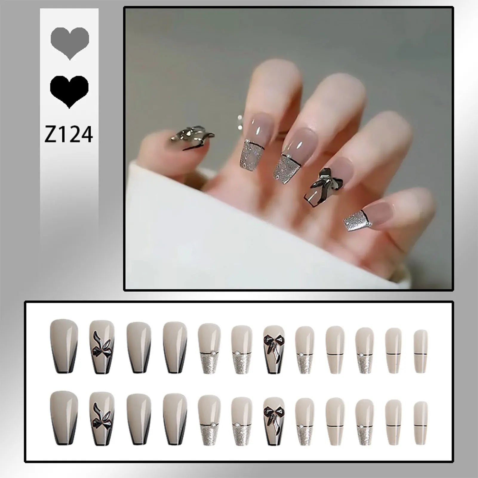 Y2K Star Press on Nails